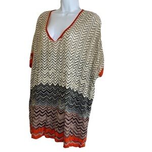 Bcbg Silk Blended Knit Blouse Size:  OS